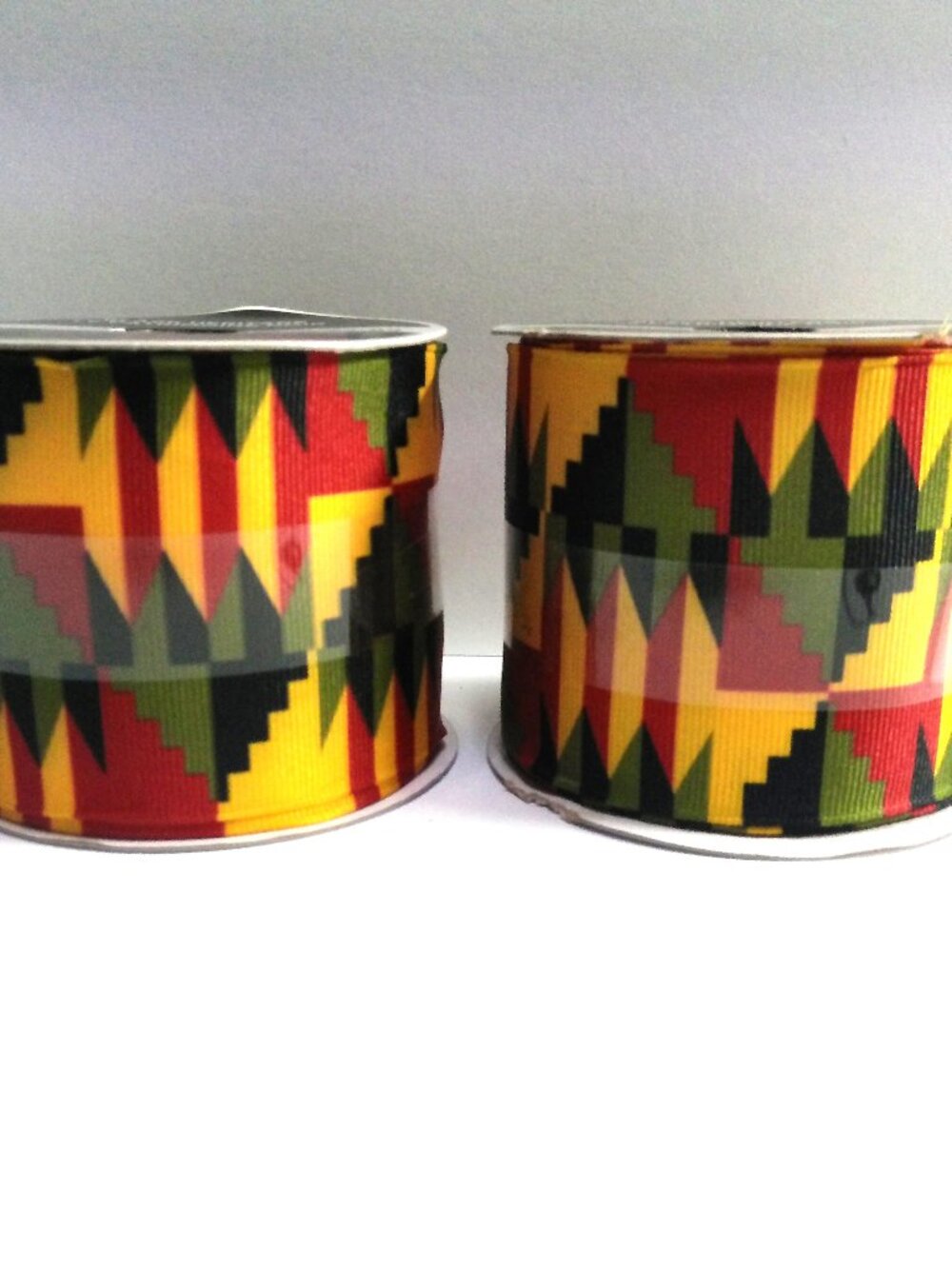 Black Heritage Wired Ribbon Lot of 2 Rolls, One New, One Partially Used 3 Crafts